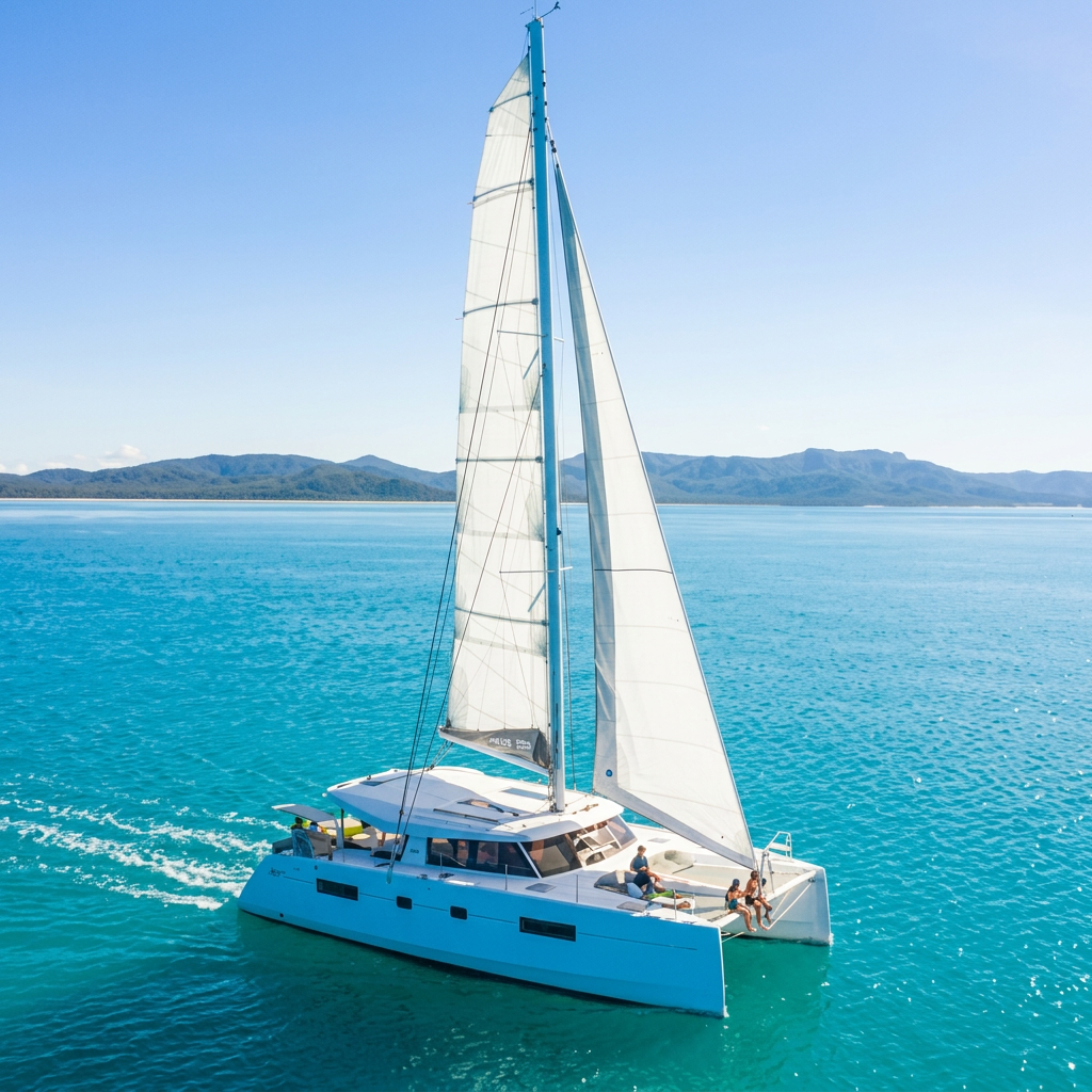 Premium catamaran in the Whitsunday fleet