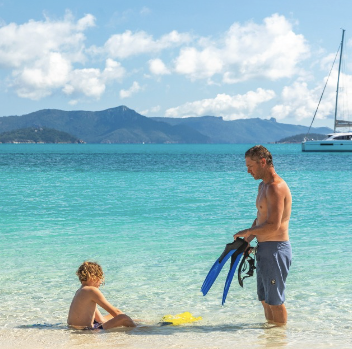 Snorkelling in turquoise shallows